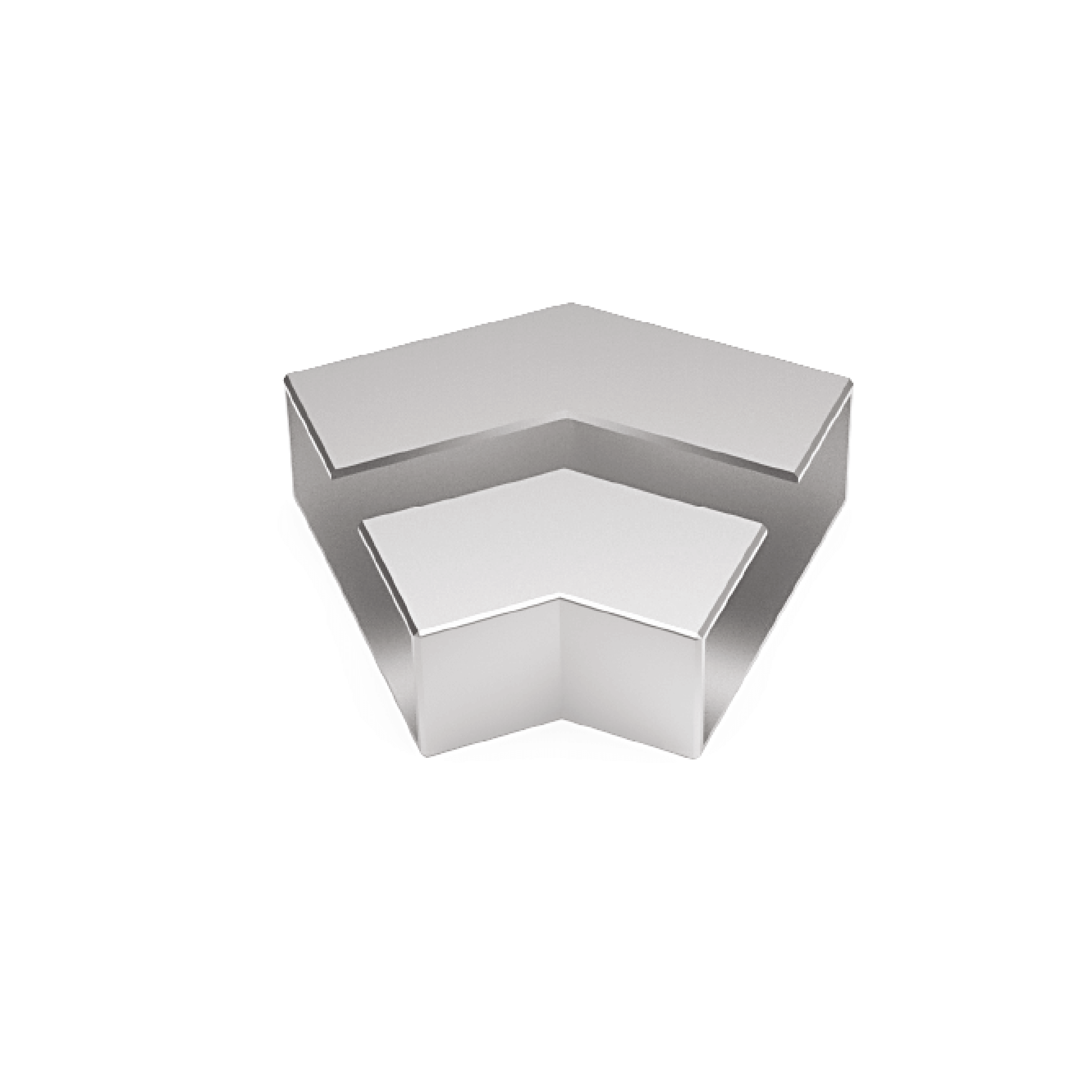 dg510-1-60x25-135-derece-dirsek-ortadan-kanalli-aluminyum-aksesuar-konmetsan Konmetsan Alüminyum kare profil sistemleri ile uyumlu 60x25 135° Dirsek (Ortadan Kanallı) alüminyum aksesuar, kare kesitli alüminyum profillerin 135 derece açıyla birleştirilmesini sağlarken ortadan kanallı yapısı sayesinde cam, panel veya yardımcı bağlantı elemanlarının profil sisteminin merkez hattında dengeli ve düzgün şekilde yerleştirilmesine imkân tanıyan bir profil bağlantı elemanıdır. Dağ Group Alüminyum tarafından Türkiye alüminyum sektörüne tedarik edilen bu ortadan kanallı açılı dirsek, profil birleşim noktalarında sağlam bağlantı sağlayarak sistem stabilitesini artırır ve alüminyum konstrüksiyon uygulamalarında güvenli montaj yapılmasına yardımcı olur.