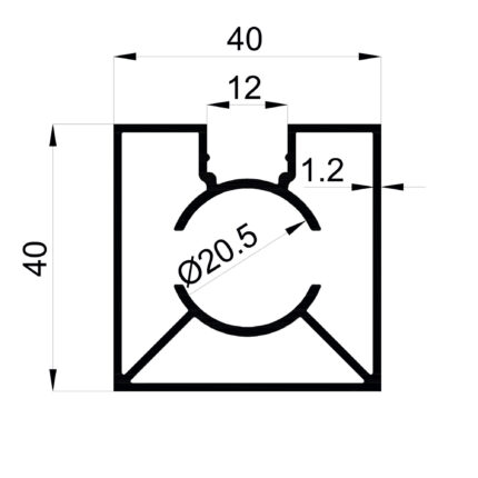 Konmetsan Alüminyum üretimi olan bu küpeşte alüminyum profil, Dağ Group Alüminyum aracılığıyla Türkiye alüminyum sektörüne sunulmaktadır. 40x40 ölçüsü ve 1.2mm kalınlığı ile dengeli dayanıklılık ve estetik sağlar. Farklı kullanım alanları için uygun olan bu profil, mimari projelerde güvenle tercih edilmektedir.