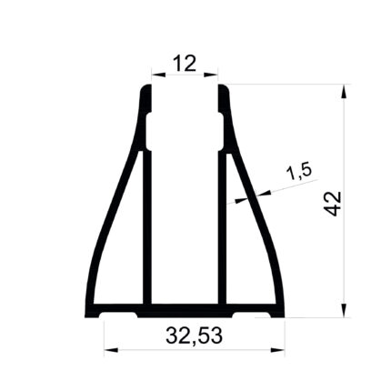 Konmetsan Alüminyum üretimi olan bu küpeşte alüminyum profil, Dağ Group Alüminyum tarafından Türkiye alüminyum sektörüne sunulmaktadır. 42x32.53 ölçüsü ve 1.5mm kalınlığı ile yüksek dayanıklılık sağlar ve geniş kullanım alanları için uygundur. Mimari projelerde estetik ve uzun ömürlü çözümler sunan güvenilir bir profildir.