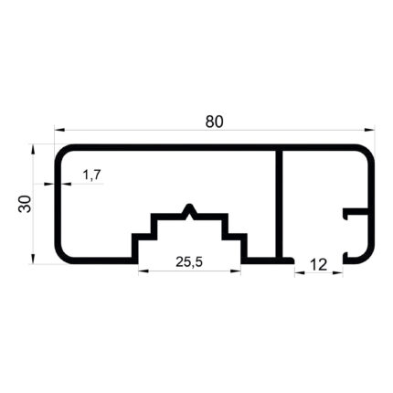Konmetsan Alüminyum üretimi olan bu küpeşte alüminyum profil, Dağ Group Alüminyum aracılığıyla Türkiye alüminyum sektörüne sunulmaktadır. 80x30 ölçüsü ve 1.7mm kalınlığı ile yüksek dayanıklılık sunar. Ağır kullanım gerektiren projelerde güvenle tercih edilir.