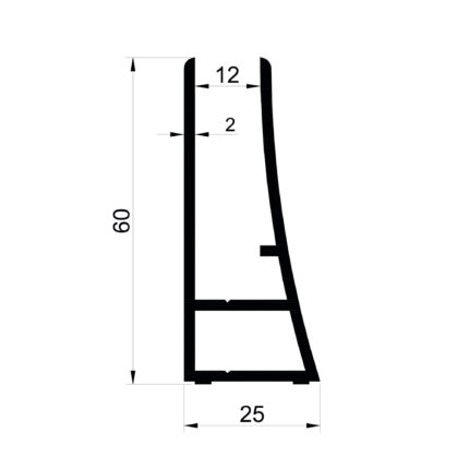 Konmetsan Alüminyum tarafından üretilen bu küpeşte alüminyum profil, Dağ Group Alüminyum güvencesiyle Türkiye alüminyum sektörüne sunulmaktadır. 25x60 ölçüsü ve 2mm kalınlığı ile yüksek dayanıklılık sağlar ve geniş kullanım alanları için idealdir. Mimari projelerde estetik, sağlamlık ve uzun ömürlü kullanım sunan güvenilir bir profildir.