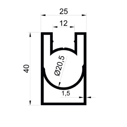 Konmetsan Alüminyum tarafından üretilen bu küpeşte alüminyum profil, Dağ Group Alüminyum güvencesiyle Türkiye alüminyum sektörüne sunulmaktadır. 25x40 ölçüsü ve 1.5mm kalınlığı ile dayanıklılık ve estetik bir arada sunulur. Farklı kullanım alanları için uygun olan bu profil, mimari projelerde güvenle tercih edilir.