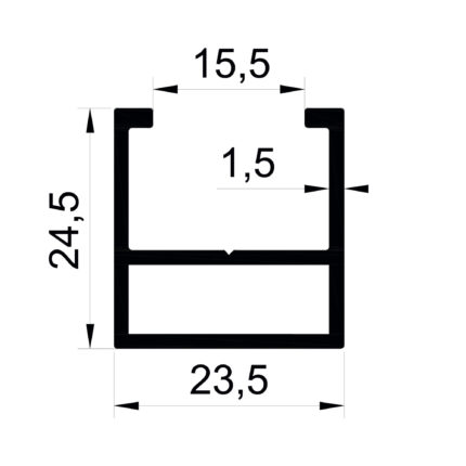 Konmetsan Alüminyum üretimi olan bu küpeşte alüminyum profil, Dağ Group Alüminyum tarafından Türkiye alüminyum sektörüne sunulmaktadır. 23.5x24.5 ölçüsü ve 1.5mm kalınlığı ile yüksek dayanıklılık sağlar ve farklı kullanım alanları için uygundur. Mimari projelerde estetik ve uzun ömürlü çözümler sunan güvenilir bir profildir.