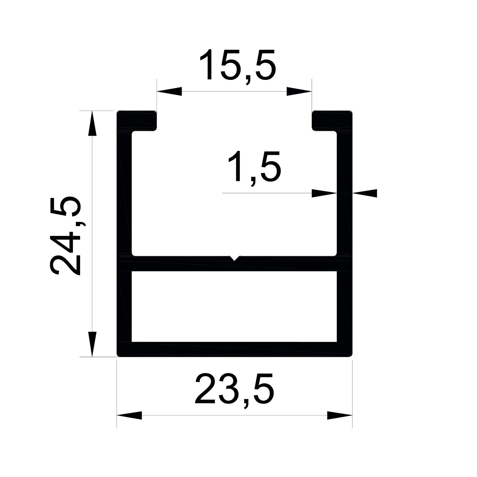 dg-16144-23.5x24.5-1.5mm-kupeste-aluminyum-profil-konmetsan Konmetsan Alüminyum üretimi olan bu küpeşte alüminyum profil, Dağ Group Alüminyum tarafından Türkiye alüminyum sektörüne sunulmaktadır. 23.5x24.5 ölçüsü ve 1.5mm kalınlığı ile yüksek dayanıklılık sağlar ve farklı kullanım alanları için uygundur. Mimari projelerde estetik ve uzun ömürlü çözümler sunan güvenilir bir profildir.