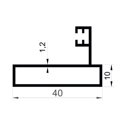 Konmetsan Alüminyum üretimi olan bu cam balkon alüminyum profil, Dağ Group Alüminyum güvencesiyle Türkiye alüminyum sektörüne sunulmaktadır. 40x10 ölçüsü ve 1,2mm kalınlığı ile cam balkon sistemlerinde kompakt ve işlevsel kullanım sağlar.