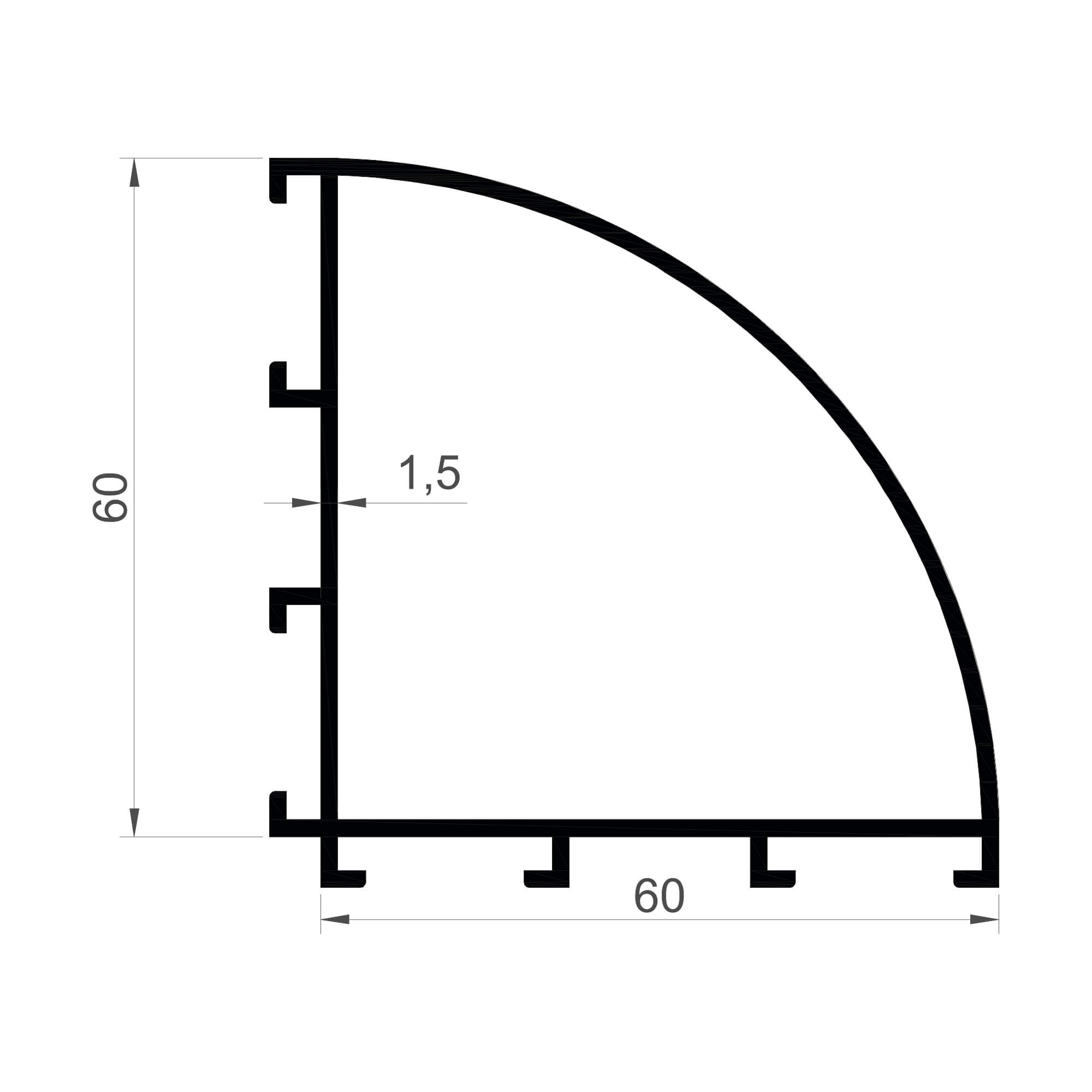 dg-16216-60x60-1.5mm-dograma-aluminyum-profil-konmetsan Konmetsan Alüminyum üretimi olan bu doğrama alüminyum profil, Dağ Group Alüminyum güvencesiyle Türkiye alüminyum sektörüne sunulmaktadır. 60x60 ölçüsü ve 1.5mm kalınlığı ile doğrama sistemlerinde dengeli ve dayanıklı kullanım sağlar.