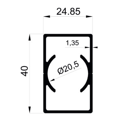 Konmetsan Alüminyum üretimi olan bu küpeşte alüminyum profil, Dağ Group Alüminyum tarafından Türkiye alüminyum sektörüne sunulmaktadır. 24.85x40 ölçüsü ve 1.35mm kalınlığı sayesinde yüksek dayanıklılık ve estetik görünüm sağlar. Farklı kullanım alanları için uygun olan bu profil, mimari projelerde güvenle tercih edilir.
