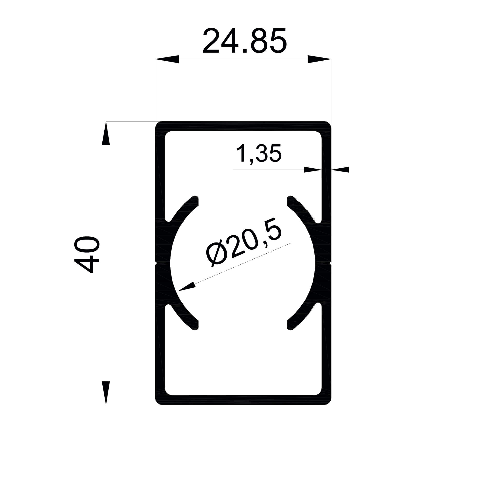 dg-16234-24.85x40-1.35mm-kupeste-aluminyum-profil-konmetsan Konmetsan Alüminyum üretimi olan bu küpeşte alüminyum profil, Dağ Group Alüminyum tarafından Türkiye alüminyum sektörüne sunulmaktadır. 24.85x40 ölçüsü ve 1.35mm kalınlığı sayesinde yüksek dayanıklılık ve estetik görünüm sağlar. Farklı kullanım alanları için uygun olan bu profil, mimari projelerde güvenle tercih edilir.