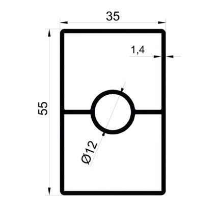 Konmetsan Alüminyum üretimi olan bu küpeşte alüminyum profil, Dağ Group Alüminyum tarafından Türkiye alüminyum sektörüne sunulmaktadır. 35x55 ölçüsü ve 1.4mm kalınlığı ile yüksek dayanıklılık ve estetik görünüm sağlar. Farklı kullanım alanları için uygun olan bu profil, mimari projelerde güvenle tercih edilir.