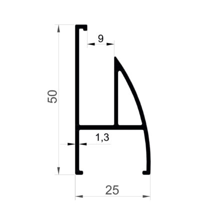 Konmetsan Alüminyum üretimi olan bu küpeşte alüminyum profil, Dağ Group Alüminyum tarafından Türkiye alüminyum sektörüne sunulmaktadır. 25x50 ölçüsü ve 1.3mm kalınlığı ile yüksek dayanıklılık sunarken geniş kullanım alanları için idealdir. Mimari projelerde estetik ve uzun ömürlü çözümler sağlayan güvenilir bir profildir.