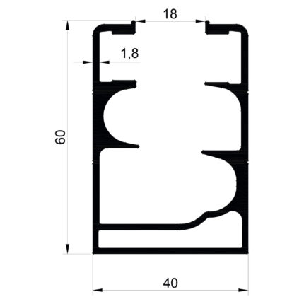Konmetsan Alüminyum üretimi olan bu cam balkon alüminyum profil, Dağ Group Alüminyum güvencesiyle Türkiye alüminyum sektörüne sunulmaktadır. 40x60 ölçüsü ve 1,8mm kalınlığı ile cam balkon sistemlerinde sağlam ve uzun ömürlü kullanım sağlar.