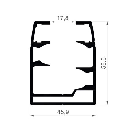 Konmetsan Alüminyum üretimi olan bu cam balkon alüminyum profil, Dağ Group Alüminyum güvencesiyle Türkiye alüminyum sektörüne sunulmaktadır. 45,9x58,6 ölçüsü ile cam balkon sistemlerinde dengeli ve estetik çözümler sunar.