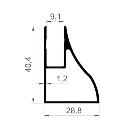 Konmetsan Alüminyum üretimi olan bu küpeşte alüminyum profil, Dağ Group Alüminyum tarafından Türkiye alüminyum sektörüne sunulmaktadır. 28.8x40.4 ölçüsü ve 1.2mm kalınlığı ile dayanıklılık ve estetiği bir arada sunar. Farklı kullanım alanları için uygun olan bu profil, mimari projelerde güvenle tercih edilir.