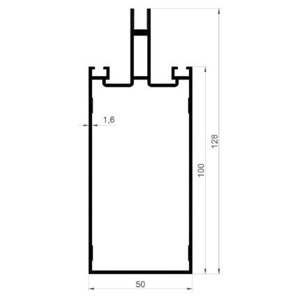 Konmetsan Alüminyum üretimi olan bu doğrama alüminyum profil, Dağ Group Alüminyum güvencesiyle Türkiye alüminyum sektörüne sunulmaktadır. 50x128 ölçüsü ve 1.6mm kalınlığı ile doğrama sistemlerinde geniş kesitli ve yüksek dayanımlı kullanım sağlar.