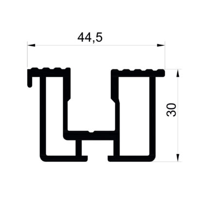 Konmetsan Alüminyum üretimi olan bu özel amaçlı alüminyum profil, Dağ Group Alüminyum güvencesiyle Türkiye alüminyum sektörüne sunulmaktadır. 44.5x30 ölçüsü ile dengeli ve kompakt sistem uygulamalarına uyum sağlar.