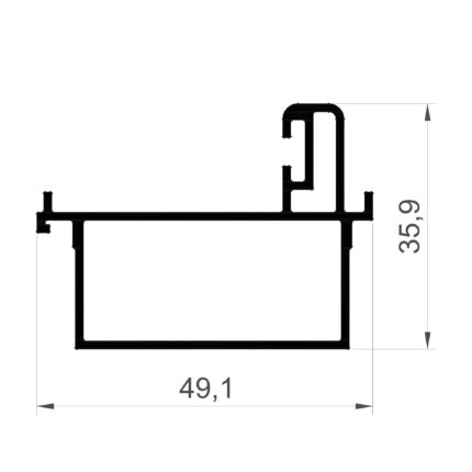 Konmetsan Alüminyum üretimi olan bu cam balkon alüminyum profil, Dağ Group Alüminyum güvencesiyle Türkiye alüminyum sektörüne sunulmaktadır. 49,1x35,9 ölçüsü ile cam balkon sistemlerinde dengeli ve estetik kullanım sağlar.