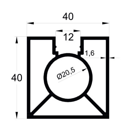 Konmetsan Alüminyum tarafından üretilen bu küpeşte alüminyum profil, Dağ Group Alüminyum güvencesiyle Türkiye alüminyum sektörüne sunulmaktadır. 40x40 ölçüsü ve 1.6mm kalınlığı ile yüksek dayanıklılık ve uzun ömür sağlar. Farklı kullanım alanları için uygun olan bu profil, mimari projelerde güvenle tercih edilir.