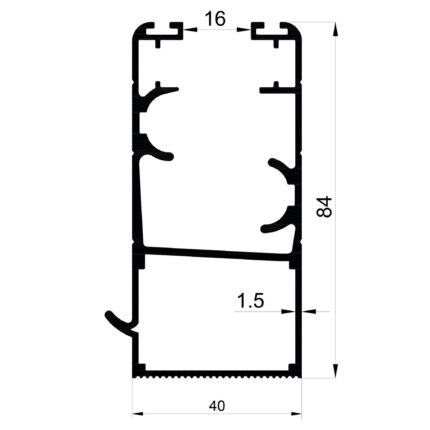 Konmetsan Alüminyum üretimi olan bu cam balkon alüminyum profil, Dağ Group Alüminyum güvencesiyle Türkiye alüminyum sektörüne sunulmaktadır. 40x84 ölçüsü ve 1,5mm kalınlığı ile cam balkon sistemlerinde yüksek dayanıklılık ve uzun ömürlü kullanım sağlar.