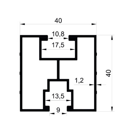 Konmetsan Alüminyum üretimi olan bu güneş enerji santrali alüminyum profil, Dağ Group Alüminyum güvencesiyle Türkiye alüminyum sektörüne sunulmaktadır. 40x40 ölçüsü ve 1,2mm kalınlığı ile GES projelerinde hafif ve dayanıklı çözümler sunar.