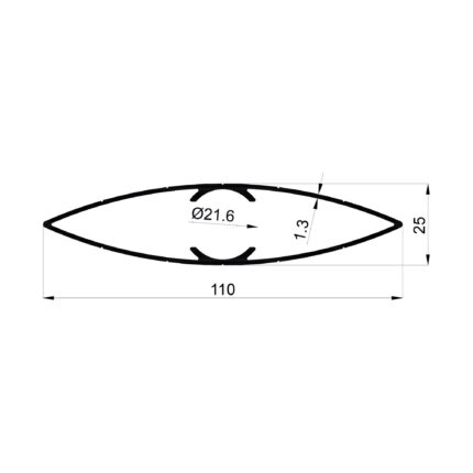Konmetsan Alüminyum üretimi olan bu doğrama alüminyum profil, Dağ Group Alüminyum güvencesiyle Türkiye alüminyum sektörüne sunulmaktadır. 110x25 ölçüsü ve 1.3mm kalınlığı ile doğrama sistemlerinde uzun kesitli ve dengeli kullanım sağlar.