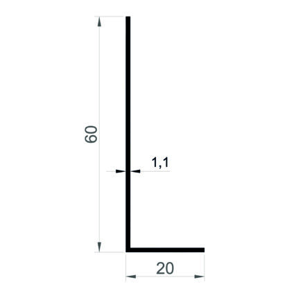 Konmetsan Alüminyum tarafından üretilen bu köşebent alüminyum profil, Dağ Group Alüminyum güvencesiyle Türkiye alüminyum sektörüne sunulmaktadır. 20x60 ölçüsü ve 1.1mm kalınlığı ile hafif ve ekonomik çözümler sunar. Farklı kullanım alanları ile mimari projelerde tercih edilir.