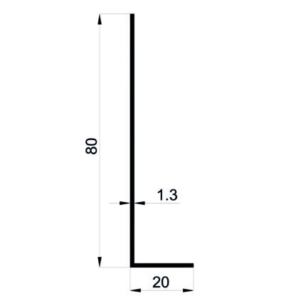 Konmetsan Alüminyum tarafından üretilen bu köşebent alüminyum profil, Dağ Group Alüminyum güvencesiyle Türkiye alüminyum sektörüne sunulmaktadır. 20x80 ölçüsü ve 1.3mm kalınlığı ile yapı destek ve köşe uygulamalarında dayanıklı çözümler sağlar. Mimari projelerde geniş kullanım alanları ile tercih edilir.