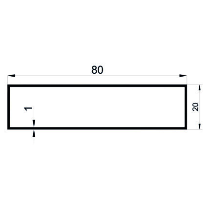 Konmetsan Alüminyum üretimi olan bu kutu alüminyum profil, Dağ Group Alüminyum güvencesiyle Türkiye alüminyum sektörüne sunulmaktadır. 80x20 ölçüsü ve 1mm kalınlığı ile hafif ve ekonomik çözümler sunar. Mimari ve dekoratif uygulamalarda geniş kullanım alanına sahiptir.