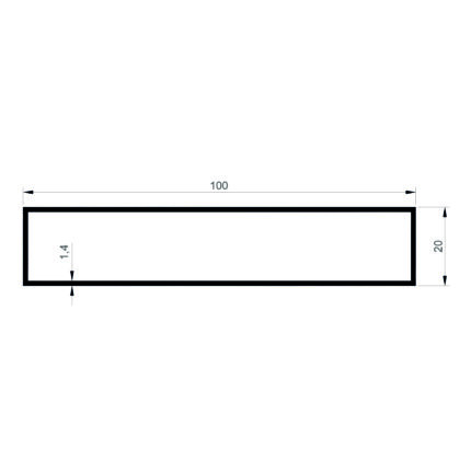 Konmetsan Alüminyum üretimi olan bu kutu alüminyum profil, Dağ Group Alüminyum güvencesiyle Türkiye alüminyum sektörüne sunulmaktadır. 100x20 ölçüsü ve 1.4mm kalınlığı ile uzun ve dar yapı çözümlerinde yüksek performans sağlar. Mimari projelerde farklı kullanım alanları ile tercih edilir.