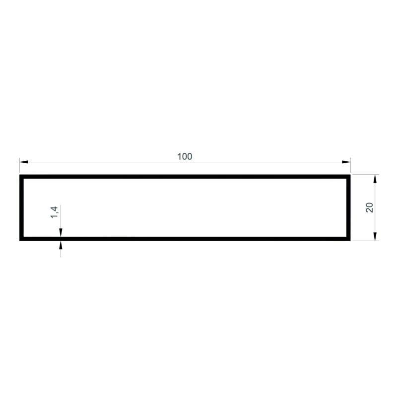 Konmetsan Alüminyum üretimi olan bu kutu alüminyum profil, Dağ Group Alüminyum güvencesiyle Türkiye alüminyum sektörüne sunulmaktadır. 100x20 ölçüsü ve 1.4mm kalınlığı ile uzun ve dar yapı çözümlerinde yüksek performans sağlar. Mimari projelerde farklı kullanım alanları ile tercih edilir.