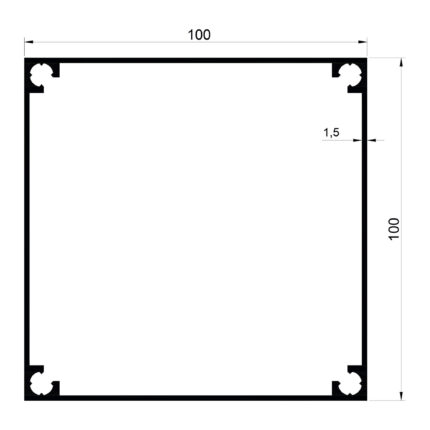 Konmetsan Alüminyum üretimi olan bu küpeşte alüminyum profil, Dağ Group Alüminyum aracılığıyla Türkiye alüminyum sektörüne sunulmaktadır. 100x100 ölçüsü ve 1.5mm kalınlığı ile maksimum dayanıklılık ve güçlü yapı sağlar. Geniş kullanım alanları sayesinde büyük ölçekli mimari projelerde güvenle tercih edilir.