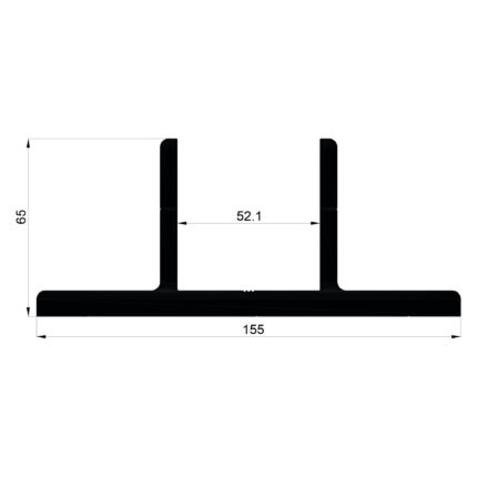 Konmetsan Alüminyum üretimi olan bu özel amaçlı alüminyum profil, Dağ Group Alüminyum güvencesiyle Türkiye alüminyum sektörüne sunulmaktadır. 155x65 ölçüsü ile geniş ve güçlü sistem uygulamalarına uyum sağlar.
