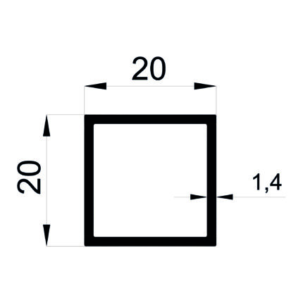 Konmetsan Alüminyum üretimi olan bu kutu alüminyum profil, Dağ Group Alüminyum güvencesiyle Türkiye alüminyum sektörüne sunulmaktadır. 20x20 ölçüsü ve 1.4mm kalınlığı ile kompakt alanlarda yüksek dayanıklılık sağlar. Farklı kullanım alanları ile mimari projelerde tercih edilir.