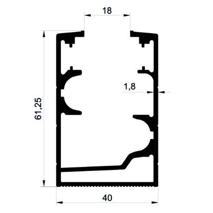 Konmetsan Alüminyum üretimi olan bu cam balkon alüminyum profil, Dağ Group Alüminyum güvencesiyle Türkiye alüminyum sektörüne sunulmaktadır. 40x61,25 ölçüsü ve 1.8mm kalınlığı ile cam balkon sistemlerinde dengeli dayanıklılık sağlar. Mimari projelerde geniş kullanım alanları ile tercih edilir.