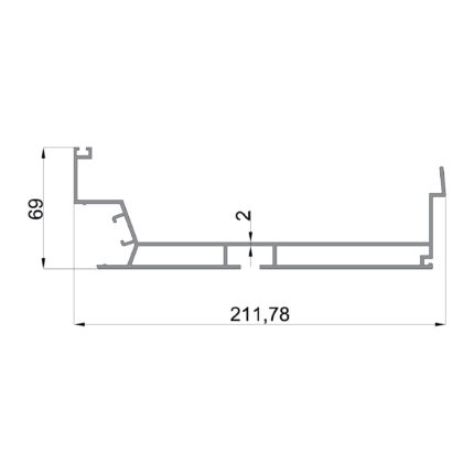 Konmetsan Alüminyum üretimi bioklimatik pergola alüminyum profil, Dağ Group Alüminyum güvencesiyle sunulmaktadır. 211.78x69 ölçüsü ve 2mm kalınlığı ile güçlü ve geniş kesitli pergola sistemlerinde yüksek dayanım sağlar.