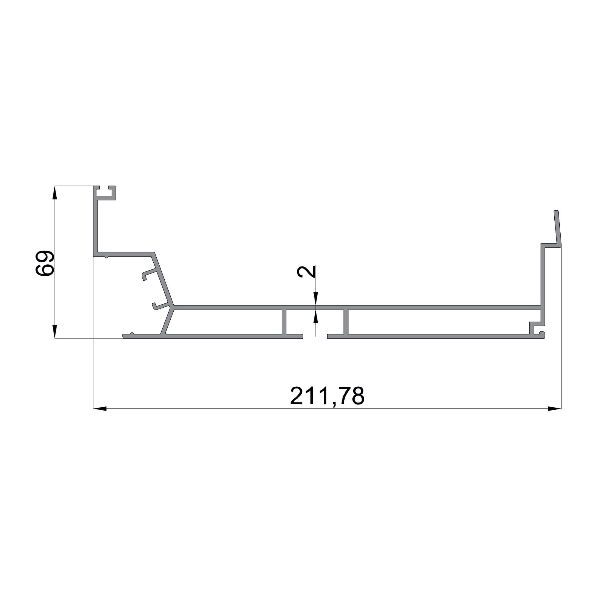 dgb-1-211.78x69-2mm-bioklimatik-pergola-aluminyum-profil-konmetsan-dag-group-aluminyum Konmetsan Alüminyum üretimi bioklimatik pergola alüminyum profil, Dağ Group Alüminyum güvencesiyle sunulmaktadır. 211.78x69 ölçüsü ve 2mm kalınlığı ile güçlü ve geniş kesitli pergola sistemlerinde yüksek dayanım sağlar.
