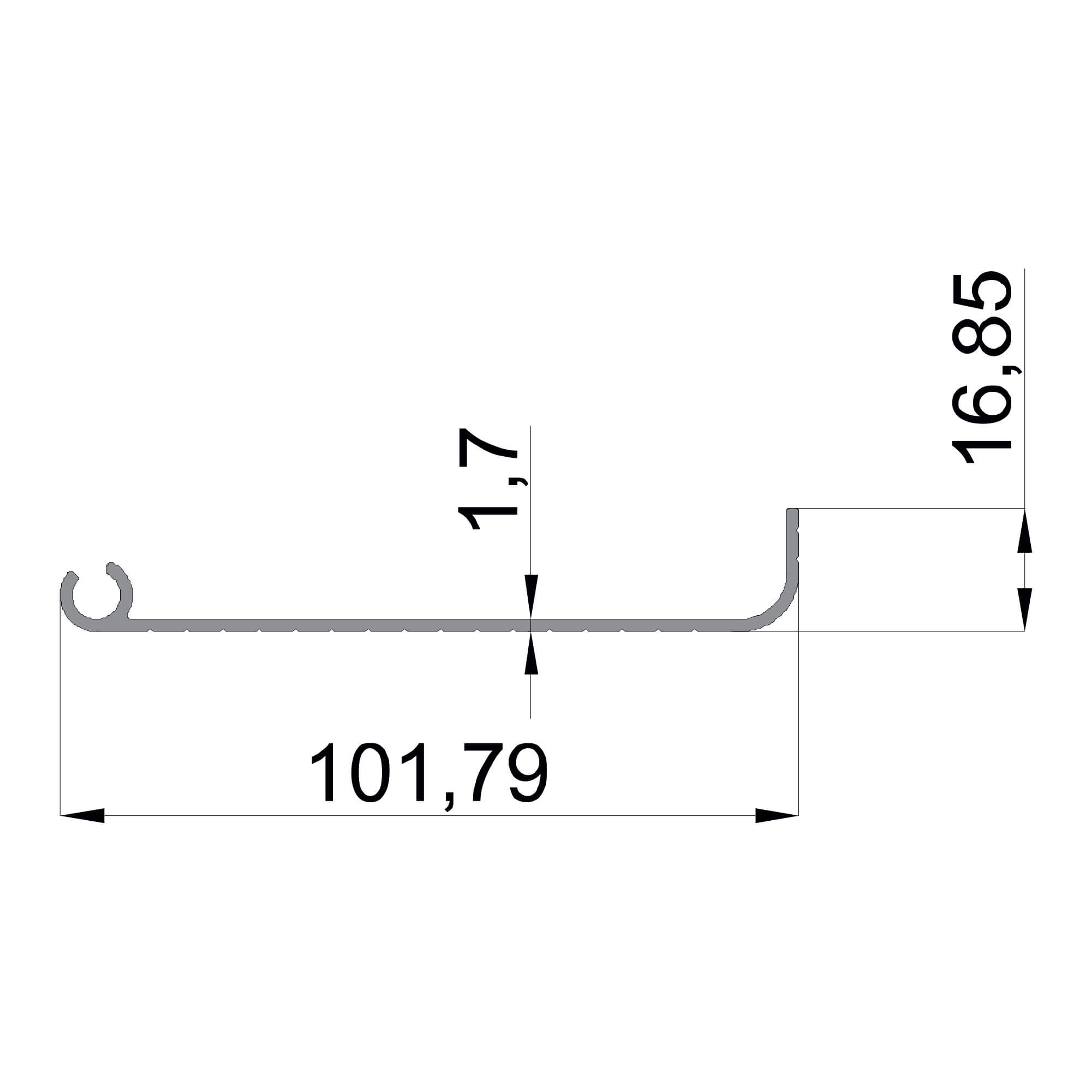 dgg-17-101.79x16.85-1.7mm-giyotin-aluminyum-profil-konmetsan-dag-group-aluminyum Konmetsan Alüminyum üretimi giyotin alüminyum profil, Dağ Group Alüminyum güvencesiyle sunulmaktadır. 101.79x16.85 ölçüsü ve 1.7mm kalınlığı ile uzun ve dar kesitli giyotin sistemlerinde güçlü destek sağlar.