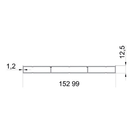 Konmetsan Alüminyum üretimi katlanır sürme alüminyum profil, Dağ Group Alüminyum güvencesiyle sunulmaktadır. 152.99x12.5 ölçüsü ve 1.2mm kalınlığı ile uzun ve ince katlanır sürme sistemlerinde hassas ve akıcı kullanım sağlar.