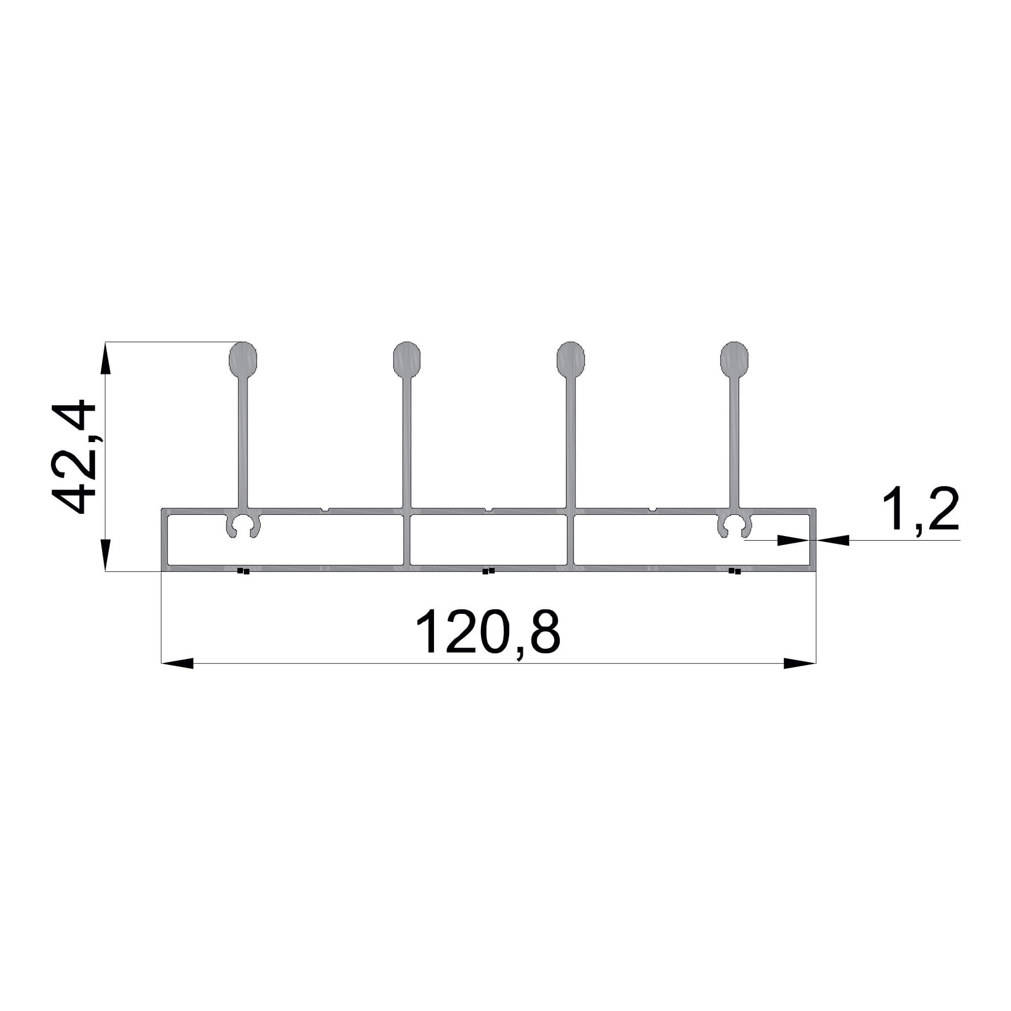 dgk-5-120.8x42.4-1.2mm-katlanir-surme-aluminyum-profil-konmetsan-dag-group-aluminyum Konmetsan Alüminyum üretimi katlanır sürme alüminyum profil, Dağ Group Alüminyum güvencesiyle sunulmaktadır. 120.8x42.4 ölçüsü ve 1.2mm kalınlığı ile geniş katlanır sürme sistemlerinde stabil ve dengeli kullanım sağlar.