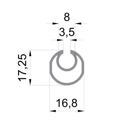 Konmetsan Alüminyum üretimi pergola alüminyum profil, Dağ Group Alüminyum güvencesiyle sunulmaktadır. 16.8x17.25 ölçüsü ile ultra kompakt pergola sistemlerinde hassas tamamlayıcı kullanım sağlar.