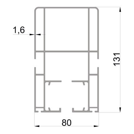 Konmetsan Alüminyum üretimi pergola alüminyum profil, Dağ Group Alüminyum güvencesiyle sunulmaktadır. 80x131 ölçüsü ve 1.6mm kalınlığı ile orta ve geniş açıklıklı pergola sistemlerinde dengeli taşıyıcı performans sağlar.