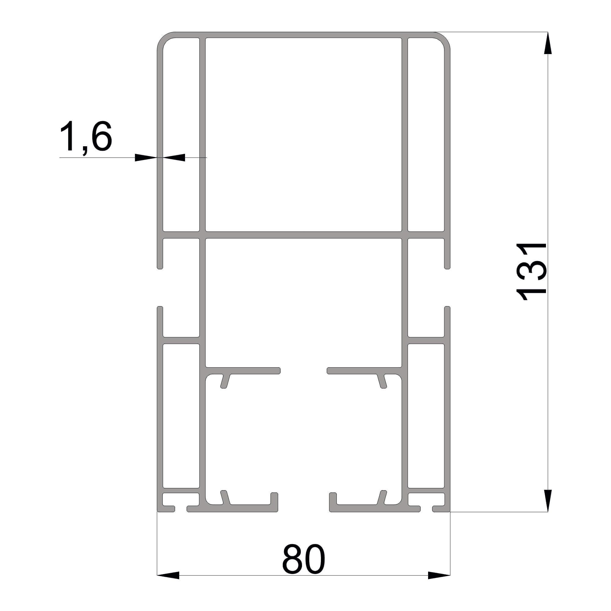 dgp-11-80x131-1.6mm-pergola-aluminyum-profil-konmetsan-dag-group-aluminyum Konmetsan Alüminyum üretimi pergola alüminyum profil, Dağ Group Alüminyum güvencesiyle sunulmaktadır. 80x131 ölçüsü ve 1.6mm kalınlığı ile orta ve geniş açıklıklı pergola sistemlerinde dengeli taşıyıcı performans sağlar.