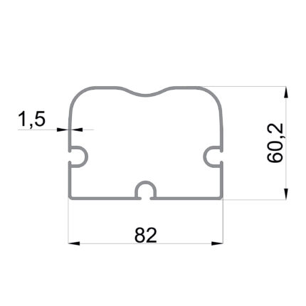 Konmetsan Alüminyum üretimi pergola alüminyum profil, Dağ Group Alüminyum güvencesiyle sunulmaktadır. 82x60.2 ölçüsü ve 1.5mm kalınlığı ile dengeli kesitli pergola sistemlerinde güçlü ve stabil kullanım sağlar.