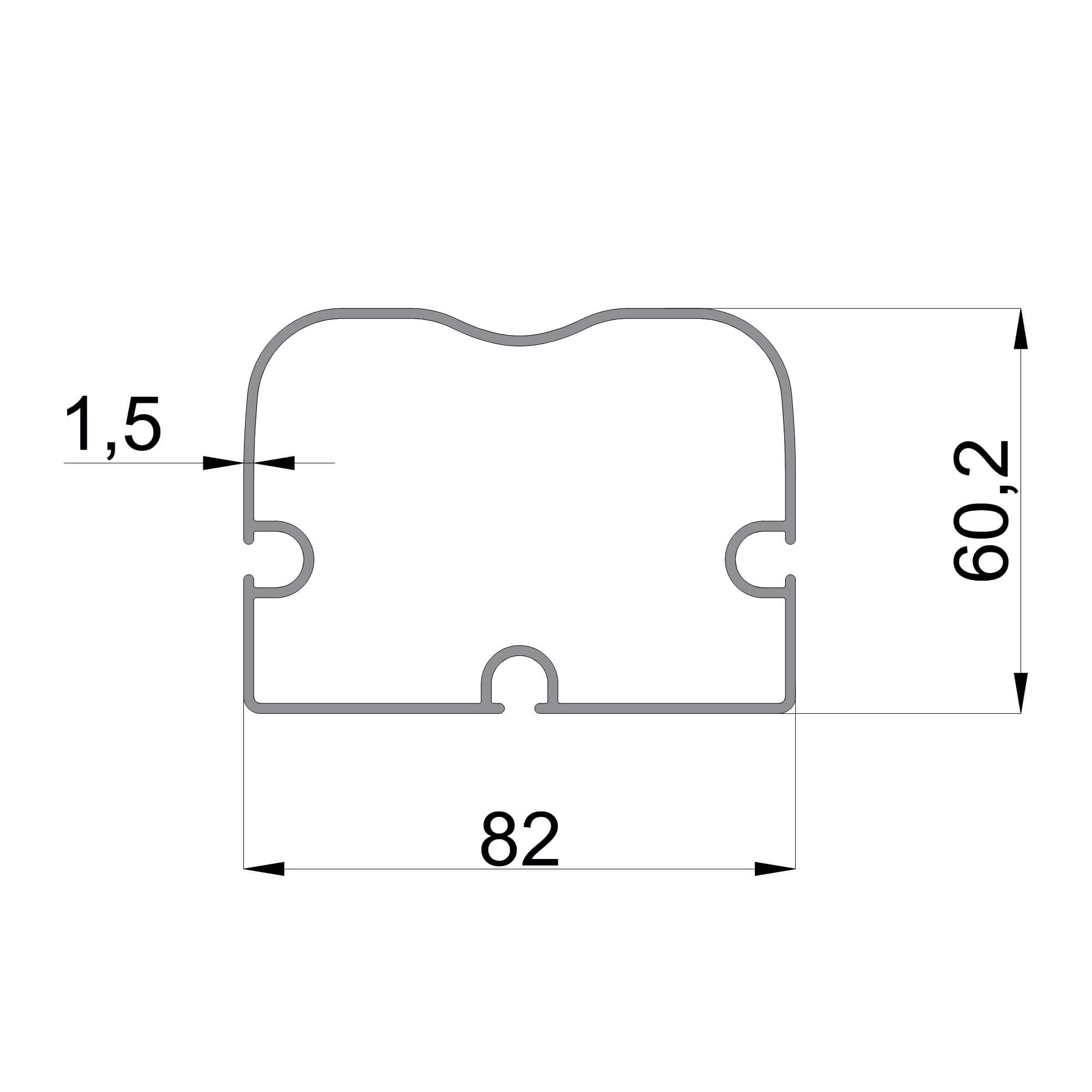 dgp-15-82x60.2-1.5mm-pergola-aluminyum-profil-konmetsan-dag-group-aluminyum Konmetsan Alüminyum üretimi pergola alüminyum profil, Dağ Group Alüminyum güvencesiyle sunulmaktadır. 82x60.2 ölçüsü ve 1.5mm kalınlığı ile dengeli kesitli pergola sistemlerinde güçlü ve stabil kullanım sağlar.