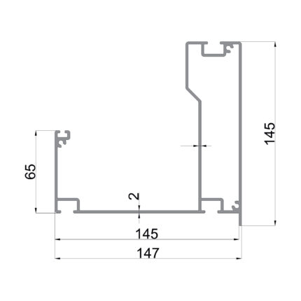 Konmetsan Alüminyum üretimi pergola alüminyum profil, Dağ Group Alüminyum güvencesiyle sunulmaktadır. 147x145 ölçüsü ve 2mm kalınlığı ile güçlü ve dengeli pergola sistemlerinde yüksek taşıyıcı performans sağlar.