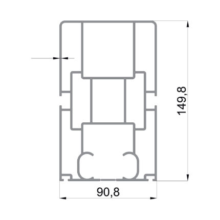 Konmetsan Alüminyum üretimi pergola alüminyum profil, Dağ Group Alüminyum güvencesiyle sunulmaktadır. 90.8x149.8 ölçüsü ile geniş ve uzun kesitli pergola sistemlerinde yüksek taşıyıcı performans sağlar.