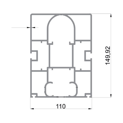 Konmetsan Alüminyum üretimi pergola alüminyum profil, Dağ Group Alüminyum güvencesiyle sunulmaktadır. 110x149.82 ölçüsü ile geniş ve uzun kesitli pergola sistemlerinde yüksek taşıyıcı performans sağlar.