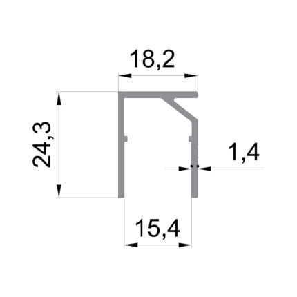 Konmetsan Alüminyum üretimi kış bahçesi alüminyum profil, Dağ Group Alüminyum güvencesiyle sunulmaktadır. 18.2x24.3 ölçüsü ve 1.4mm kalınlığı ile kompakt kış bahçesi sistemlerinde hassas ve stabil kullanım sağlar.