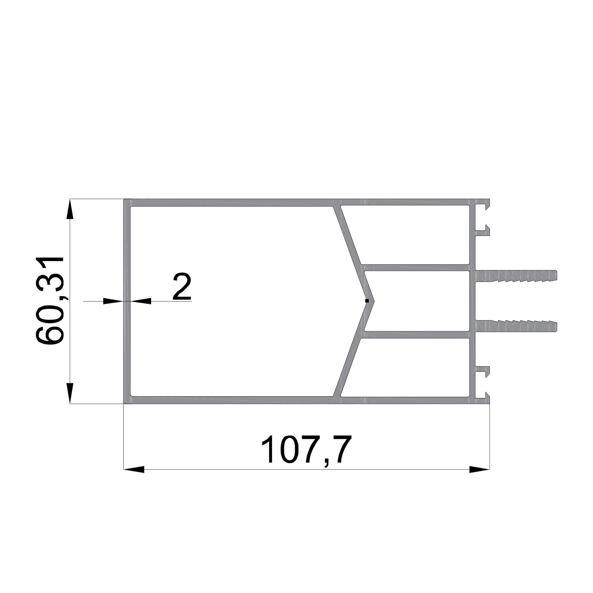 dgw-27-107.7x60.31-2mm-kis-bahcesi-aluminyum-profil-konmetsan-dag-group-aluminyum Konmetsan Alüminyum üretimi kış bahçesi alüminyum profil, Dağ Group Alüminyum güvencesiyle sunulmaktadır. 107.7x60.31 ölçüsü ve 2mm kalınlığı ile kış bahçesi sistemlerinde güçlü ve dengeli taşıyıcı performans sağlar.