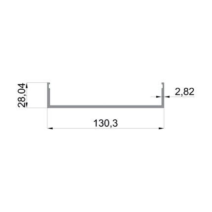 Konmetsan Alüminyum üretimi kış bahçesi alüminyum profil, Dağ Group Alüminyum güvencesiyle sunulmaktadır. 130.3x28.04 ölçüsü ve 2.82mm kalınlığı ile kış bahçesi sistemlerinde ince uzun formda yüksek dayanım ve stabil kullanım sağlar.