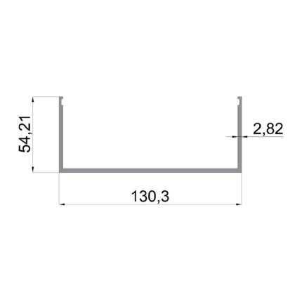 Konmetsan Alüminyum üretimi kış bahçesi alüminyum profil, Dağ Group Alüminyum güvencesiyle sunulmaktadır. 130.3x54.21 ölçüsü ve 2.82mm kalınlığı ile kış bahçesi sistemlerinde dengeli ve yüksek dayanımlı taşıyıcı performans sağlar.